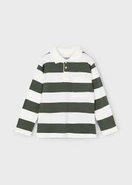 Green And White Stripped Button Up