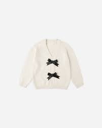 Bow Cardigan   Natural