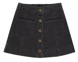 Denver Mini Skirt   Washed Black
