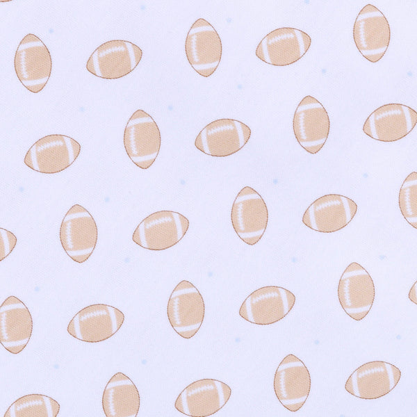 Touchdown Cutie Print Zip Footie -  Newborn