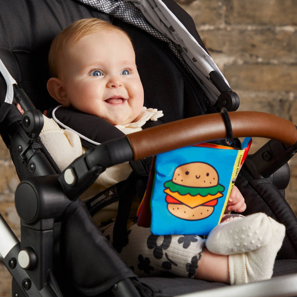 Foodie Baby Crinkle Fabric Stroller Book-Chronicle Books-Fritz and Gigi