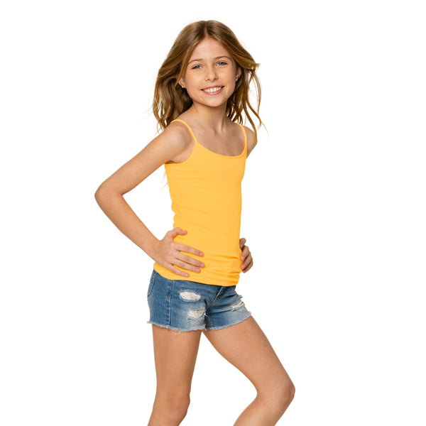 Girls (7-10) Full Camisole : BLACK-Malibu Sugar-Fritz and Gigi