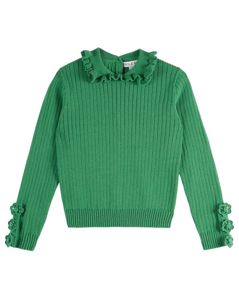 Cotton Pullover Olive AE234-Emile & Ida-Fritz and Gigi