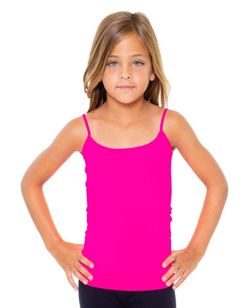 Girls (7-10) Full Camisole : WHITE