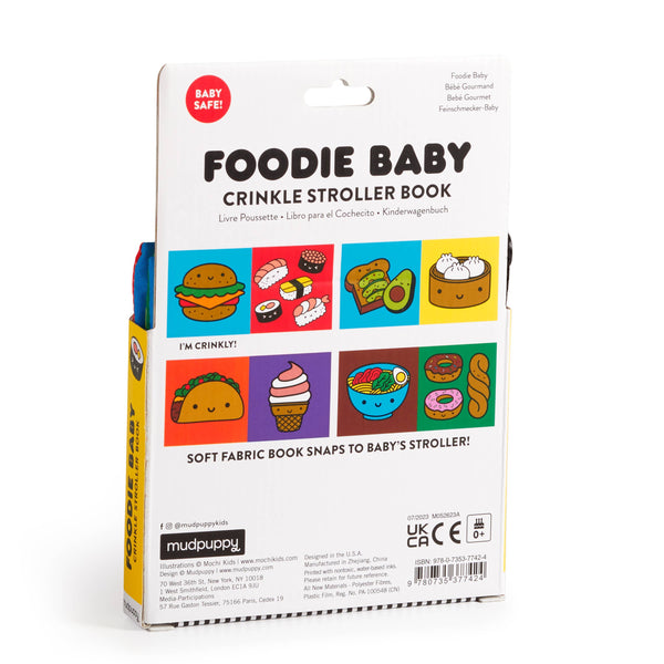Foodie Baby Crinkle Fabric Stroller Book-Chronicle Books-Fritz and Gigi