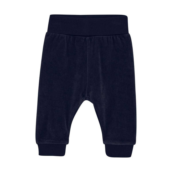 Navy Blue Velour Pants-Fixoni-Fritz and Gigi