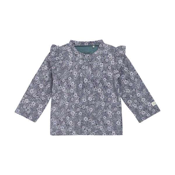 Purple Flower Themed Long Sleeve-Fixoni-Fritz and Gigi