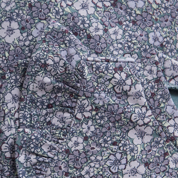 Purple Flower Themed Long Sleeve-Fixoni-Fritz and Gigi