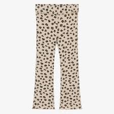 Flared White Cheetah Leggings