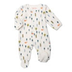 Forest Baby Velour Footie