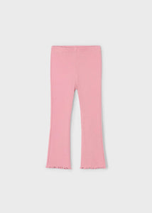 Ribbed flare leggings Rose