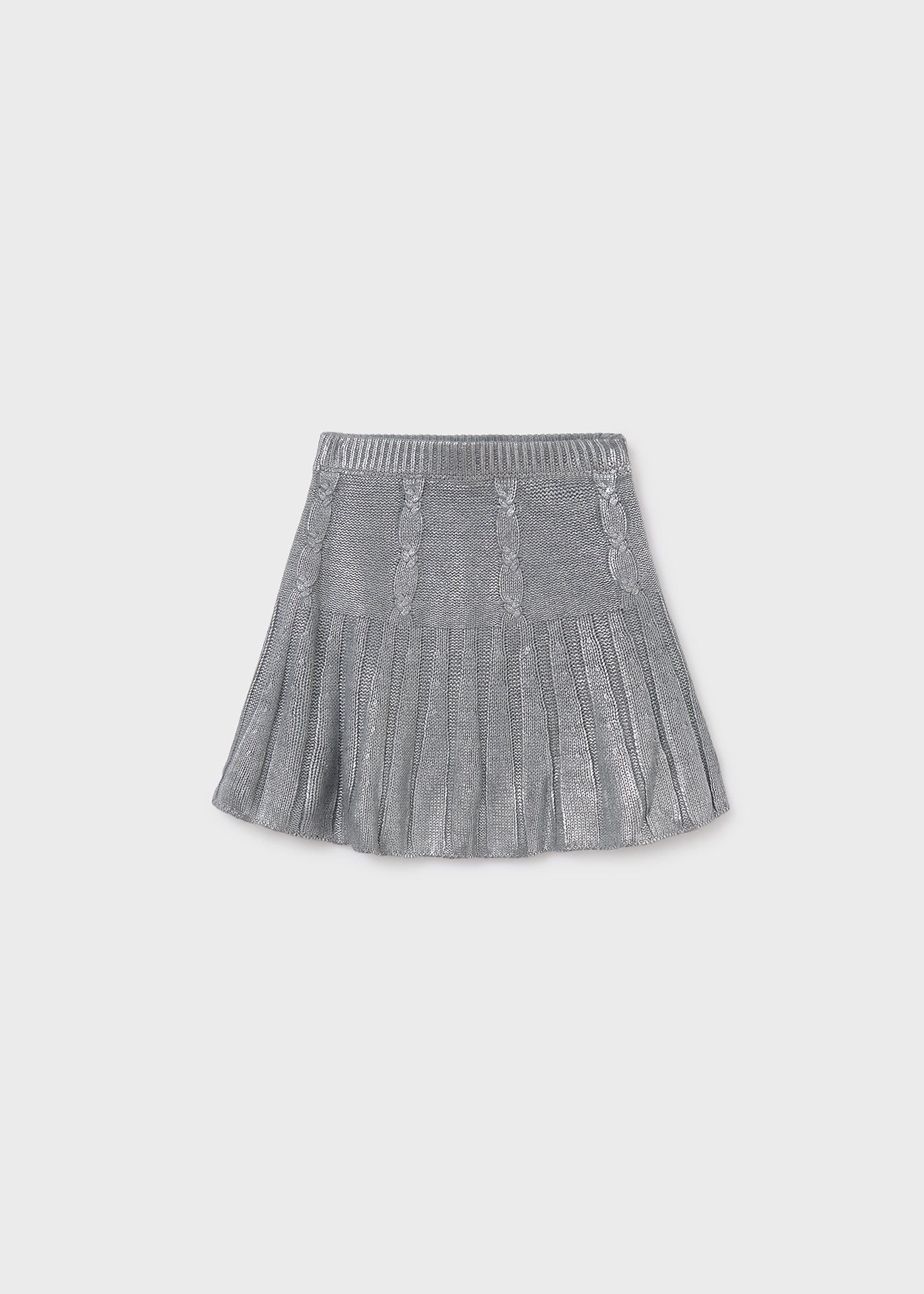 Silver Knit Skirt