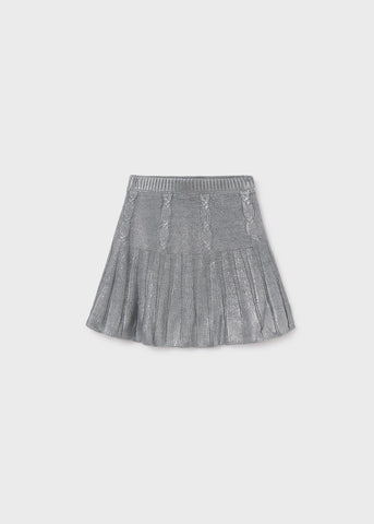 Silver Knit Skirt