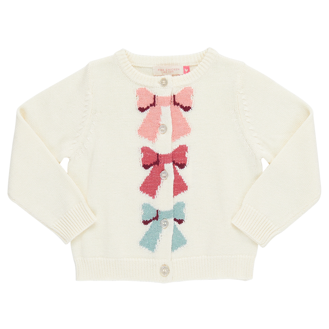 Maude Sweater Cream Bows
