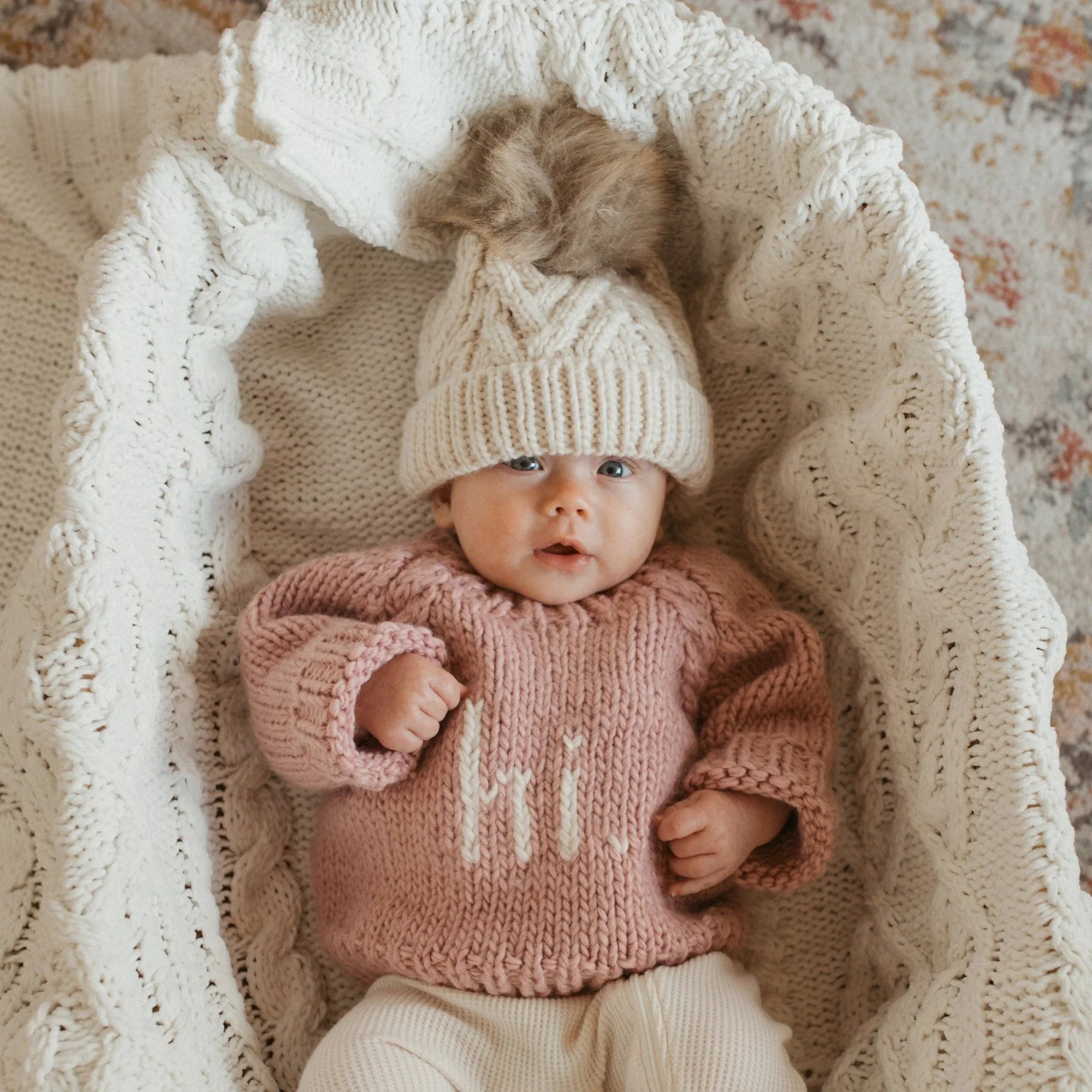 Hi Rosy Crewneck Sweater
