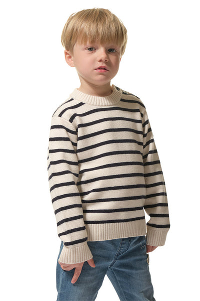 Hendaye Sweater Ecru Stripe