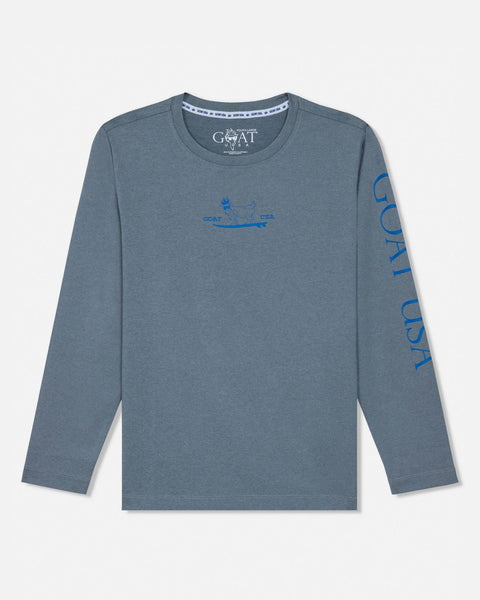 Grey LS UV Sunshirt-GOAT-Fritz and Gigi
