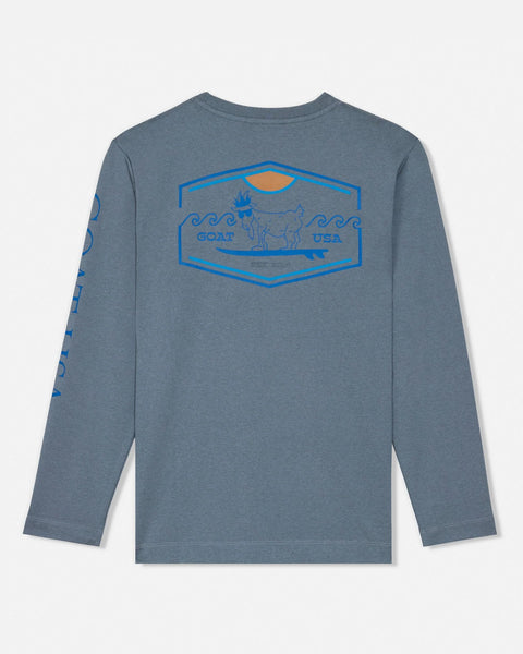 Grey LS UV Sunshirt-GOAT-Fritz and Gigi