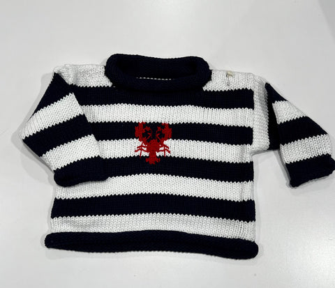 Lobster Navy Stripe Sweater