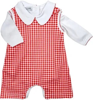 Holiday Mini Check JonJon Bodysuit