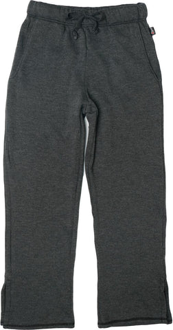 Straight Leg Slits Pant Heather