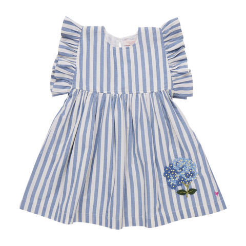Sarita Dress Blue Stripe