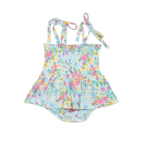 Smocked Bubble W/ Skirt Buttercup