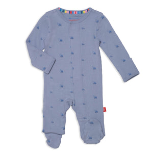 Soft Slate Waffle Footie