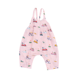 Golf Carts Cuties Tie Back Romper Pink