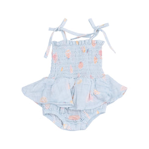 Pretty Seashells Smocked Bubble W/ Skirt
