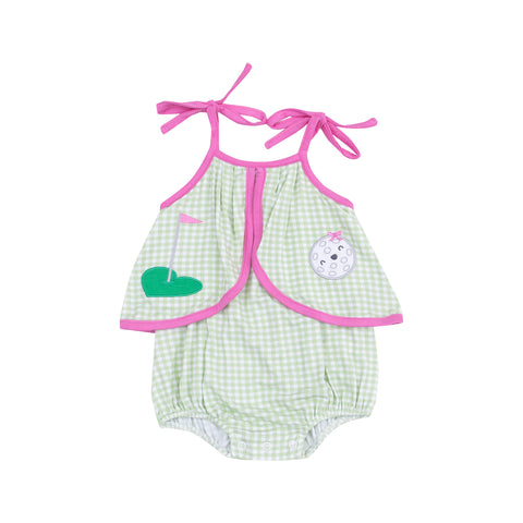 Golf Applique Swing Front Sunsuit w/ Applique