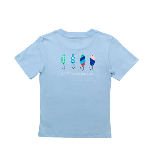 LURES SS GRAPHIC TEE LIGHT BLUE