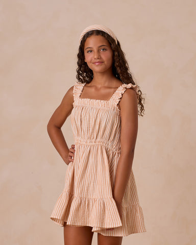 ANNALISE DRESS - GRAPEFRUIT STRIPE