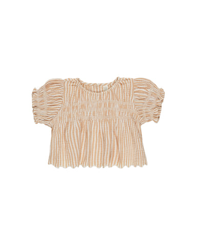 COLETTE TOP - GRAPEFRUIT STRIPE