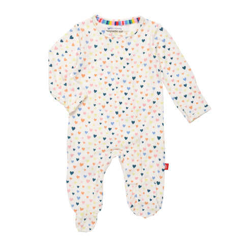 Love at First Site Ruffle Butt Footie