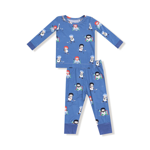 Ice Hockey Loungewar Set GRAY BLUE