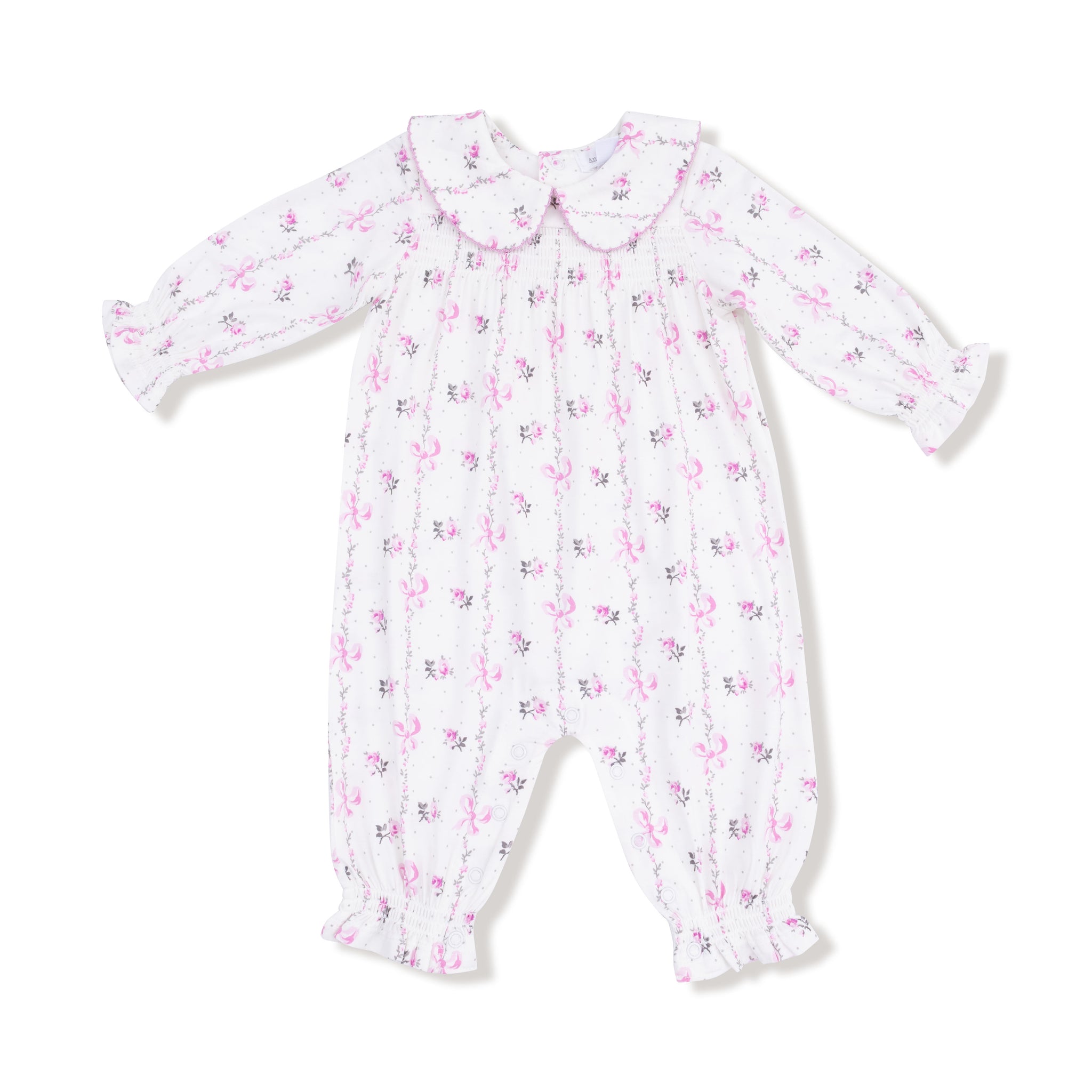 Smocked L/S Romper