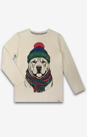 Graphic Long Sleeve Tee Dog
