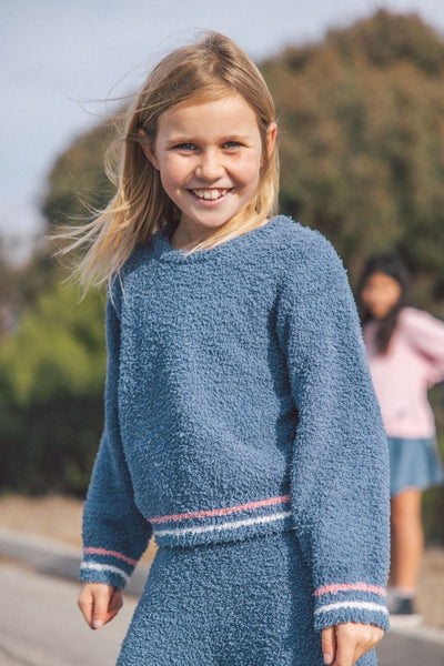 DREAMER KNIT TOP DUSTY BLUE