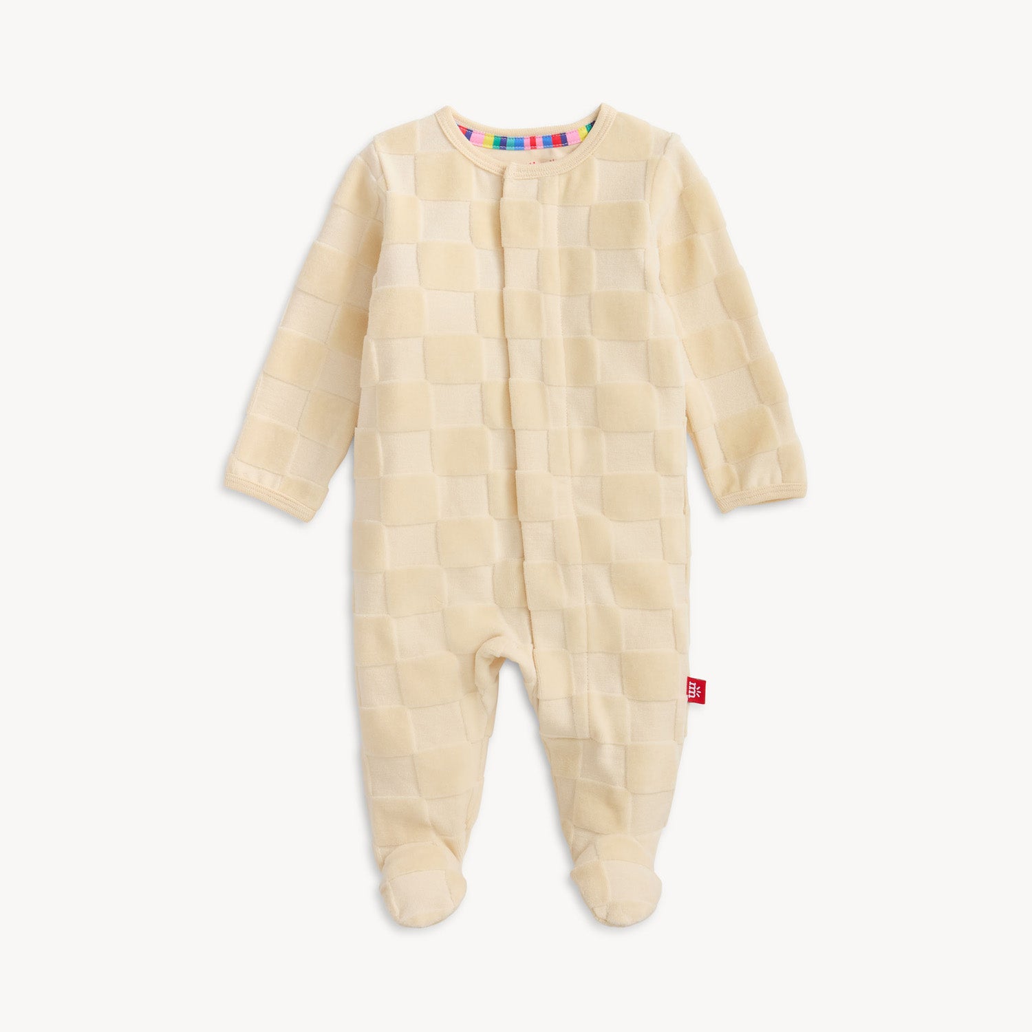 CHECKER VELOUR FOOTIE