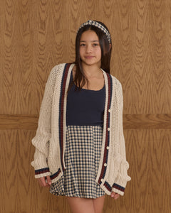 Collegiate Cardigan   Natural   Teen