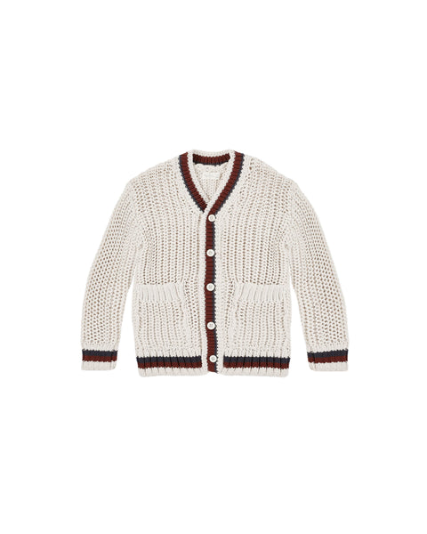 Collegiate Cardigan   Natural   Teen