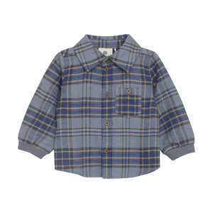 SHIRT LS CHECK FLINT STONE