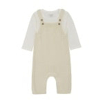 Onesie And White Knit Romper set