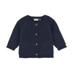Navy Blue Knit Cardigan