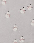 BAMBOO ZIP FOOTIE || SNOWMEN