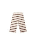 Knit Wide Leg Pant   Autumn Stripe