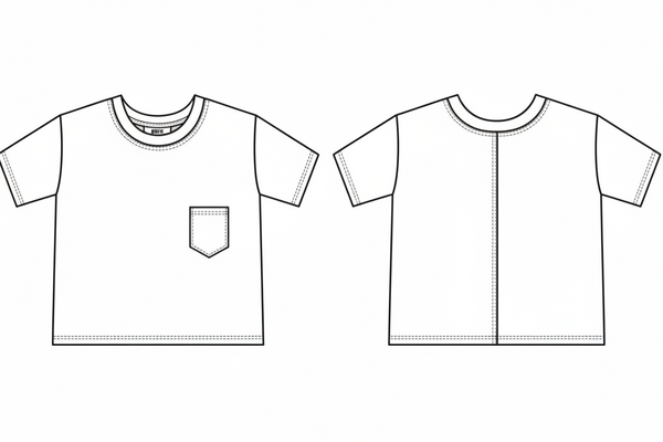 Hacci Jersey Core Pocket Tee-Tenly-Fritz and Gigi