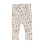 Floral Printed White Leggings