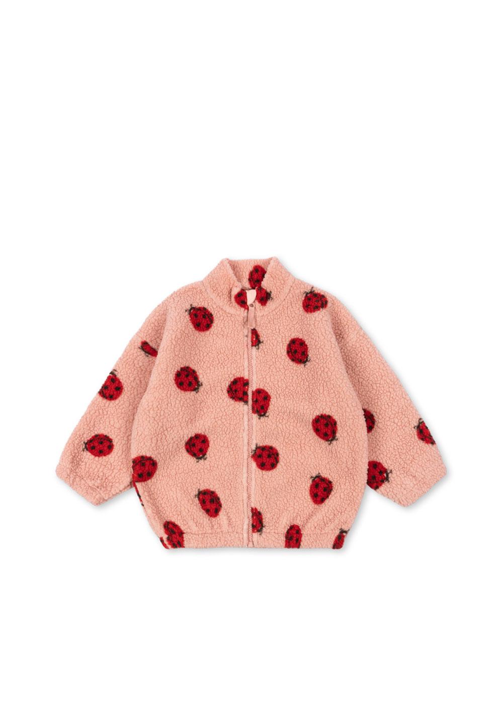 Jody Teddy Jacket Grs Ladybug Pink